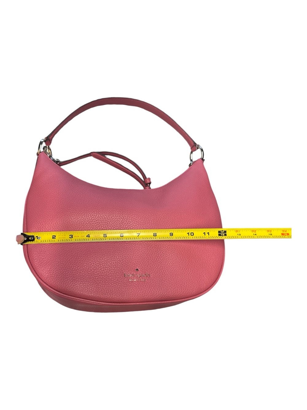 NWOT Kate Spade NY Coral Pink Weston Pebbled Leather Shoulder/ Crossbody Bag - Picture 5 of 8